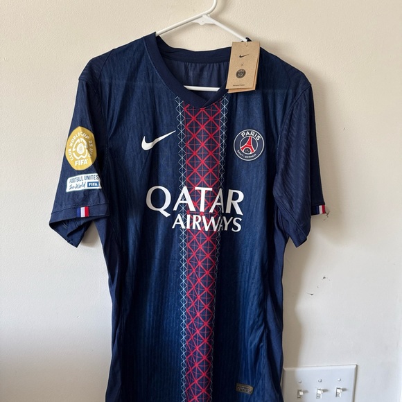 Nike Navy and Red Men's Jersey